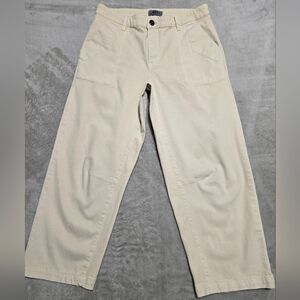 NWOT Kut from the Kloth Womens Ashton-Wide Leg Cream Barrel Pants Sz 10(32) City